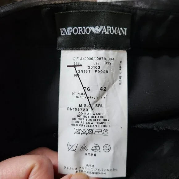 *NWT* Emporio Armani Black Silk Organza Mini Skirt - US 6  🇮🇹 - Picture 10 of 10